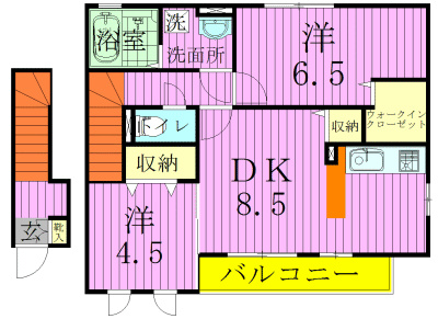 グランシャリオＡ 201号室 間取り
