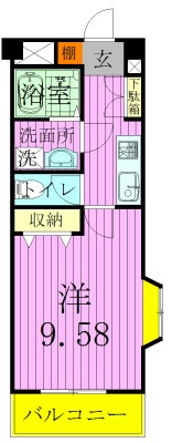 301号室 間取り