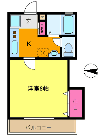 メゾンドリーム２号館 202号室 間取り