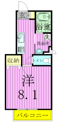 ヴィラともえ 101号室 間取り