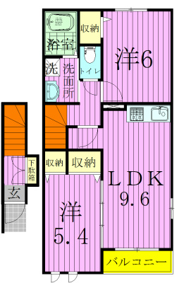 202号室 間取り