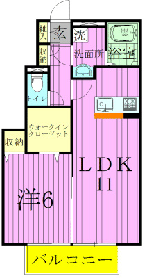 102号室 間取り