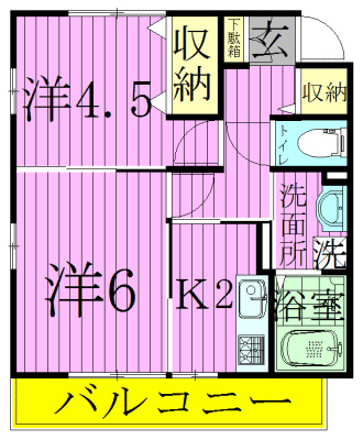 202号室 間取り