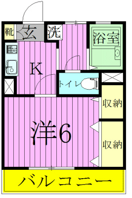 シャレー馬橋 302号室 間取り