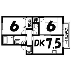 ハイカムール上桂 間取り