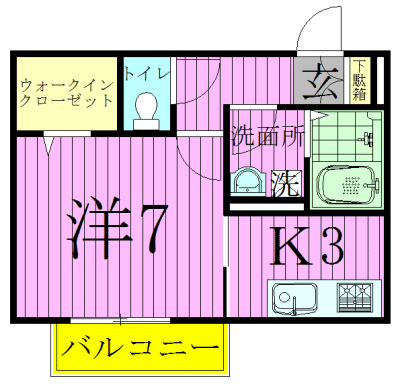 エントピアＣ 103号室 間取り