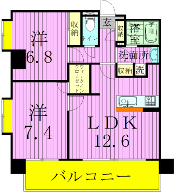 アーク松戸レジデンス 206号室 間取り