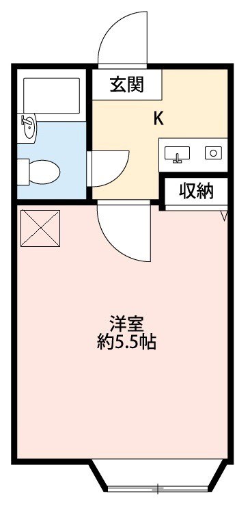 105号室 間取り
