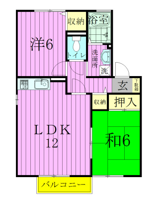 202号室 間取り