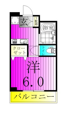 コートピレリ北松戸 308号室 間取り