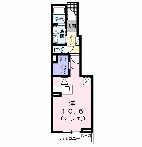 102号室 間取り