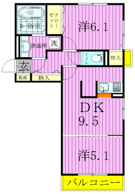 201号室 間取り