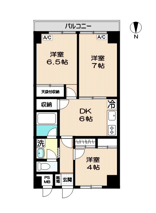 カーサ中野本町 間取り図