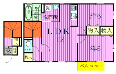 吉野ハイツⅢ 202号室 間取り