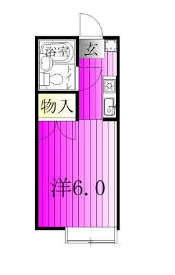キャピタル上本郷 106号室 間取り