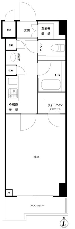 ルーブル泉岳寺前 間取り図
