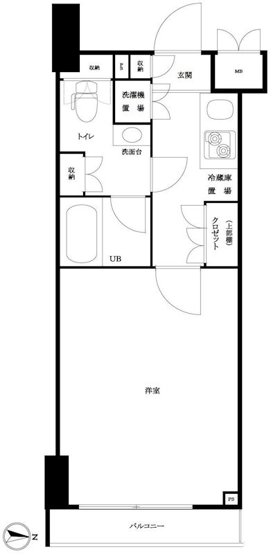 ルーブル泉岳寺前 間取り