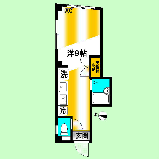 小田切荘 301号室 間取り
