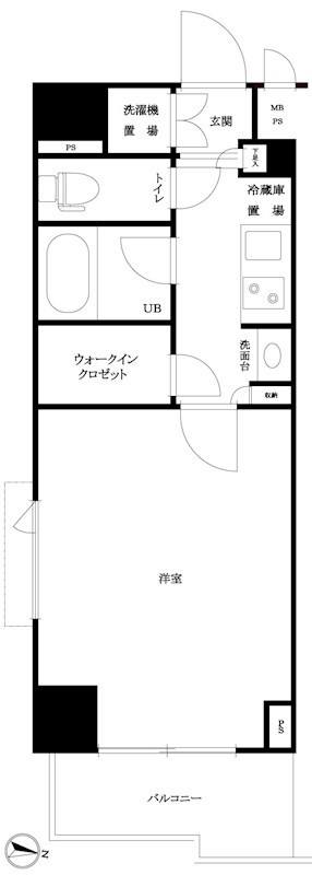 ルーブル市ヶ谷 間取り図