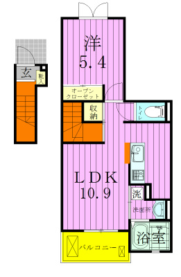 アンジュ　アルモニー 202号室 間取り