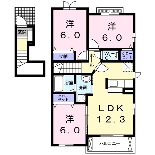 ヴィラージュ 間取り図