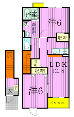 ピュア・キャッスルⅣ 202号室 間取り