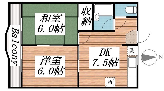 ウィズハウス 202号室 間取り