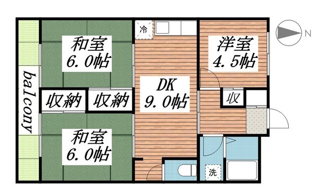 302号室 間取り