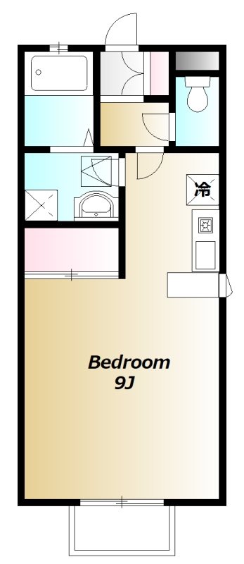 Kメゾン 101号室 間取り