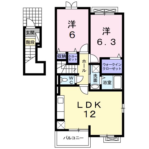 サンライズＢ 間取り図