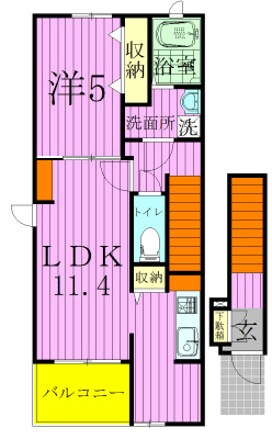 ドゥーエ 間取り図