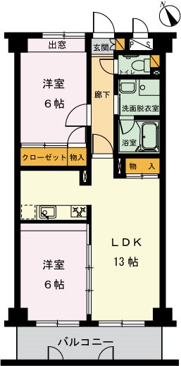 シャトーメルヴェーユ 間取り図