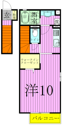 コゥジーコート 201号室 間取り