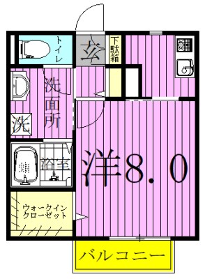 エントピアＣ 202号室 間取り