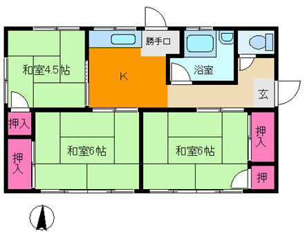 中村貸家 間取り