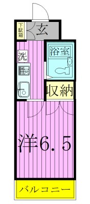 102号室 間取り