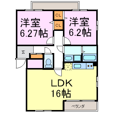 Be　Mine（ビーマイン） 間取り図