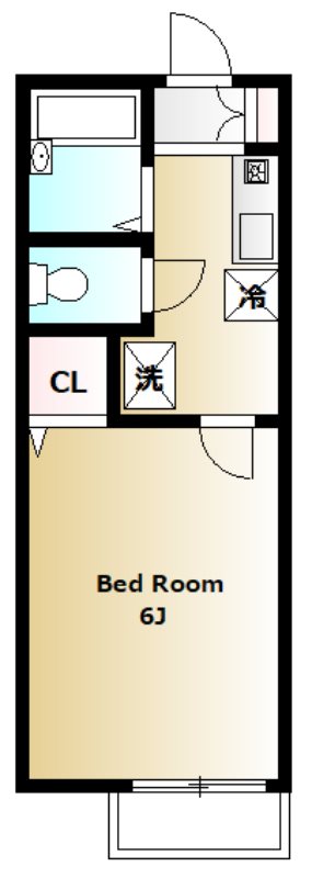 メゾンフルール 102号室 間取り