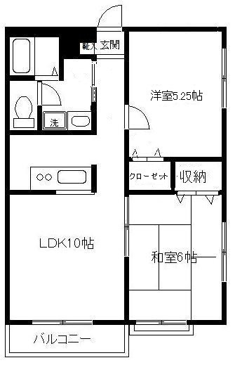 エミネンスハウスⅡ A 間取り図