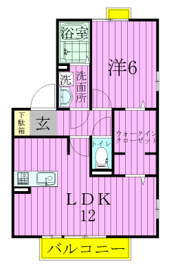 メゾン・フローラ 102号室 間取り
