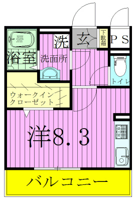 ベルデュール（馬橋） 302号室 間取り