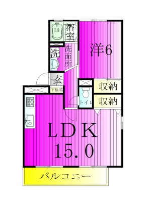 ハイカムールＮ 301号室 間取り