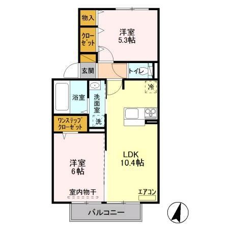 203号室 間取り