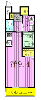 203号室 間取り