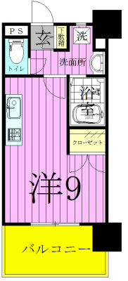 アーク松の木通り 302号室 間取り