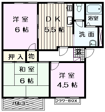 サンメゾンくすの木C棟 間取り
