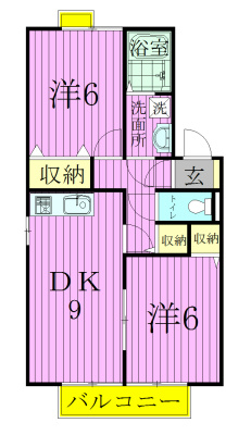 アミューズB 間取り図