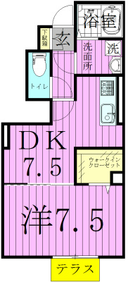 102号室 間取り