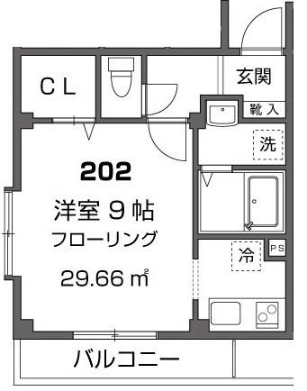 エーデルワイス 202号室 間取り