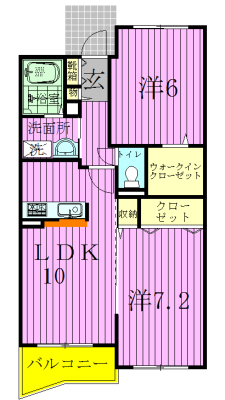 304号室 間取り